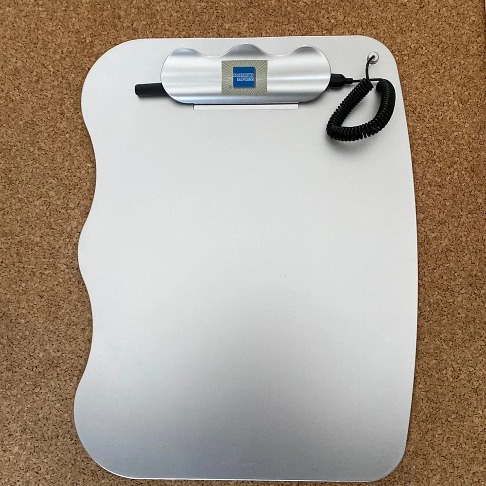 Clipboard 10” x 13” American Express with pen